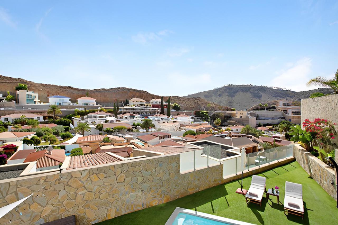 Dream Villa With Heated Pool, Rooftop & Ocean Views Mogan Exterior photo